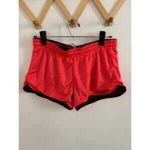 Nike Shorts Women's Small Red Running Dri-Fit Drawstring Activewear Performance